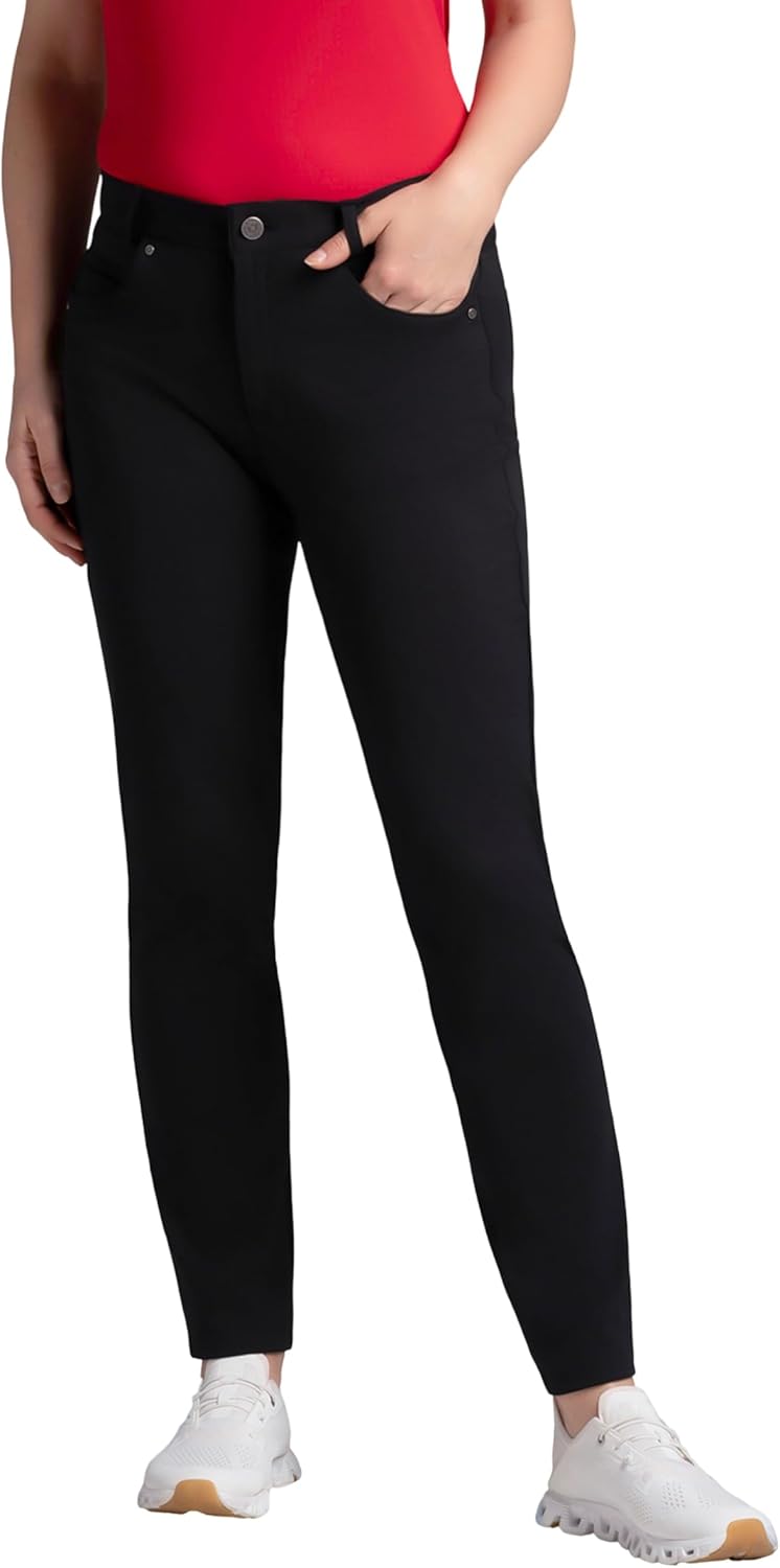 IBKUL Women’s 5-Pocket Pants – Stretch Performance Fabric, Durable & Flattering Design for All-Season Comfort 75002