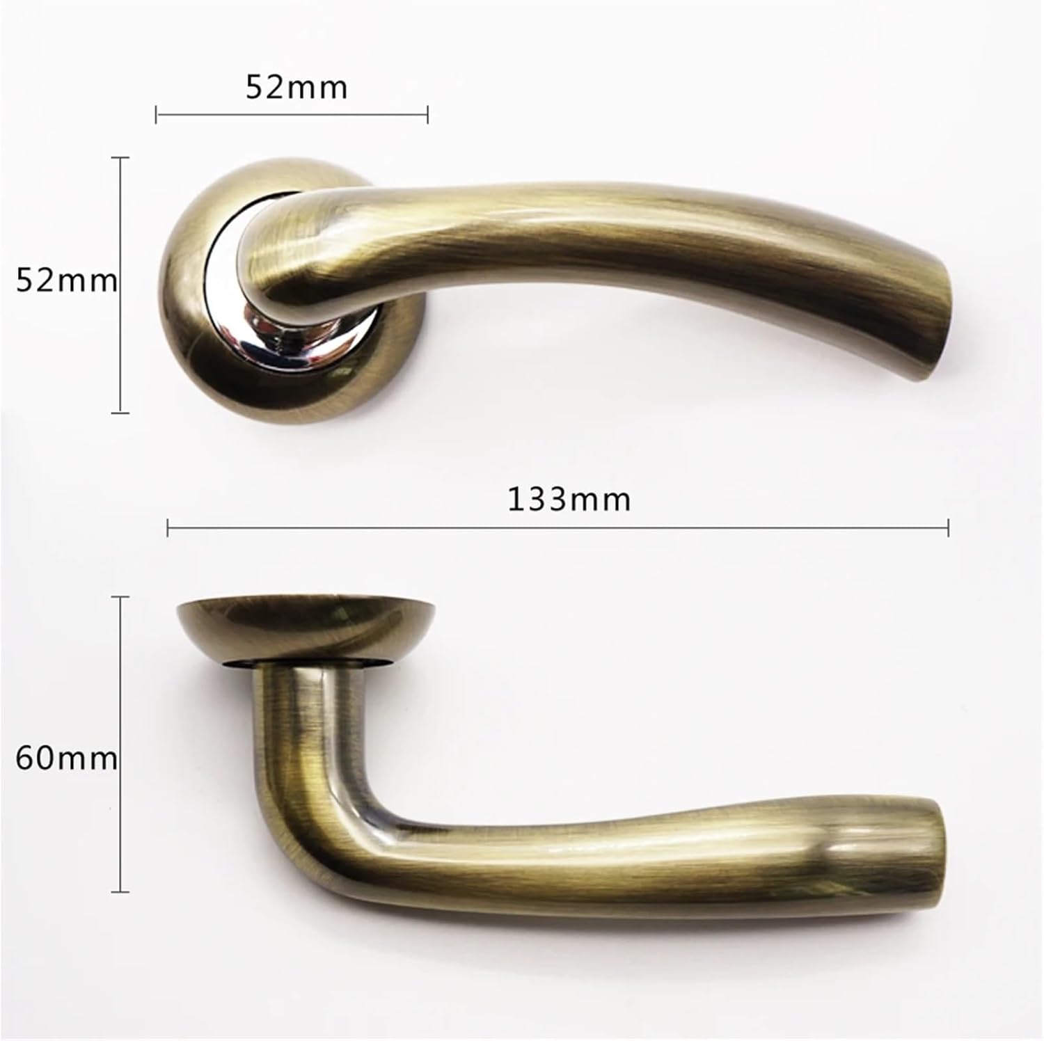 Hardware Door Lock Set Modern Interiror Bedroom Bathroom Double Wood Lever Dummy Handle Knob Gate for Handle