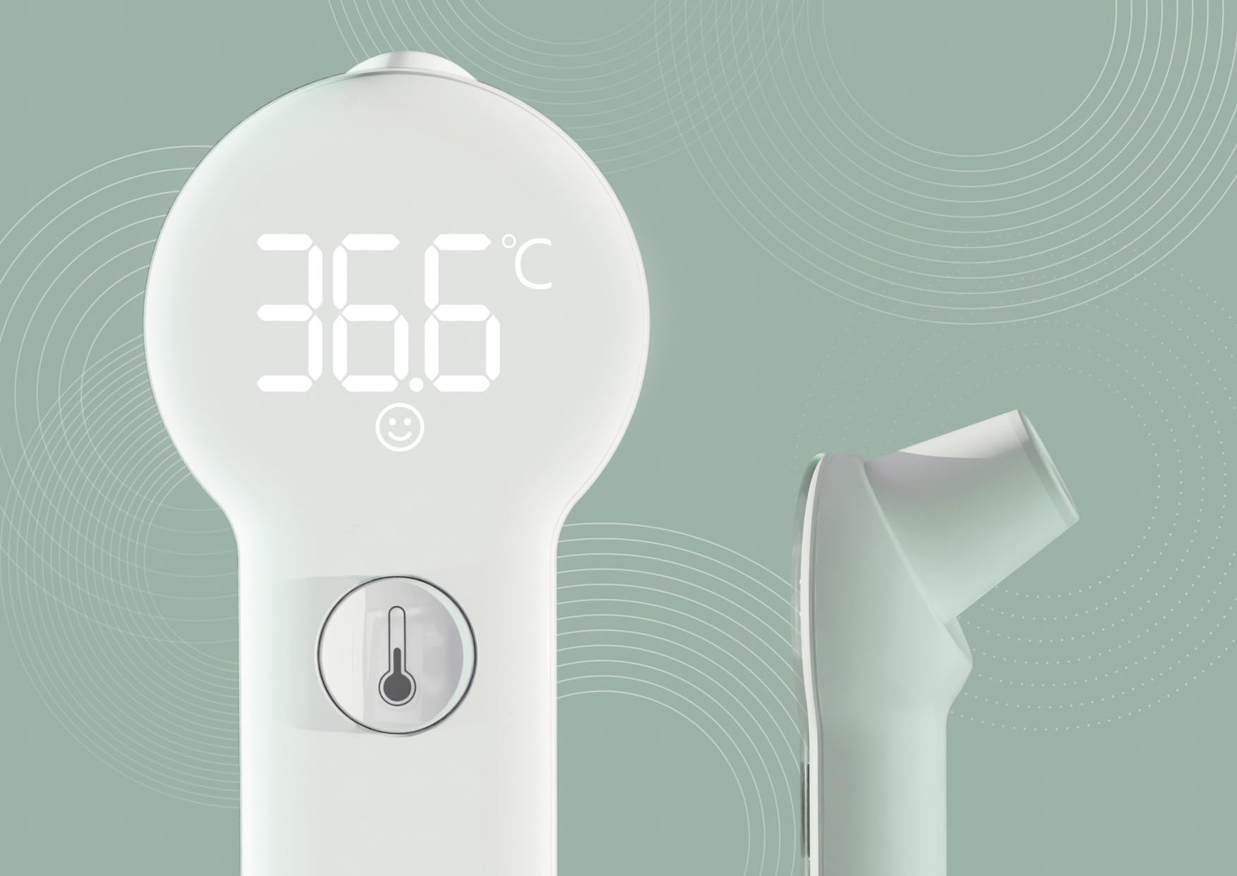 Infrarot-Fieberthermometer für Stirn und Ohr, 1 Sek. – Neno Medic T08