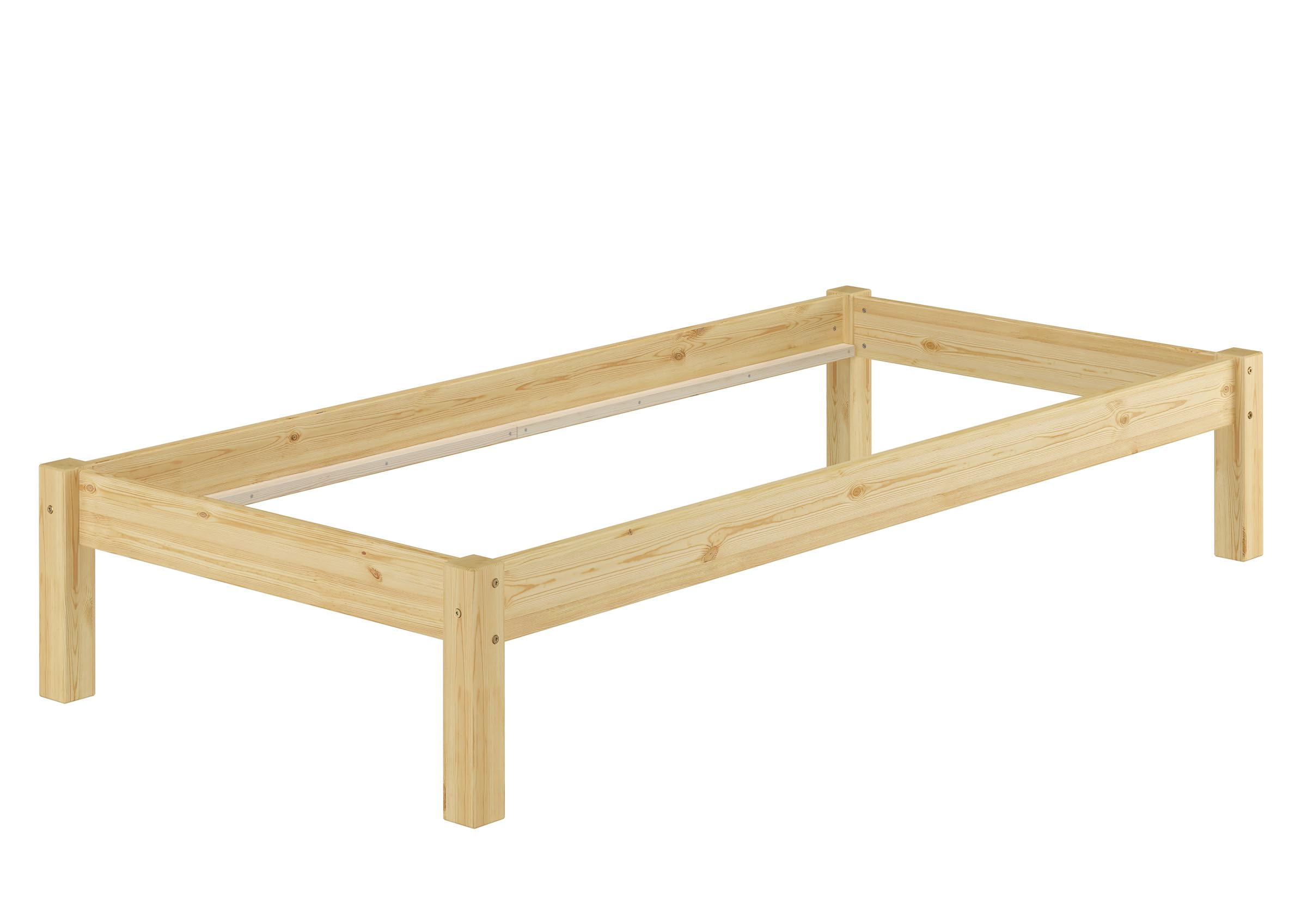 Erst-Holz Cadre de lit futon pin Massif 90x200, Design Moderne sans tête de lit, sans sommier 60.35-09oR