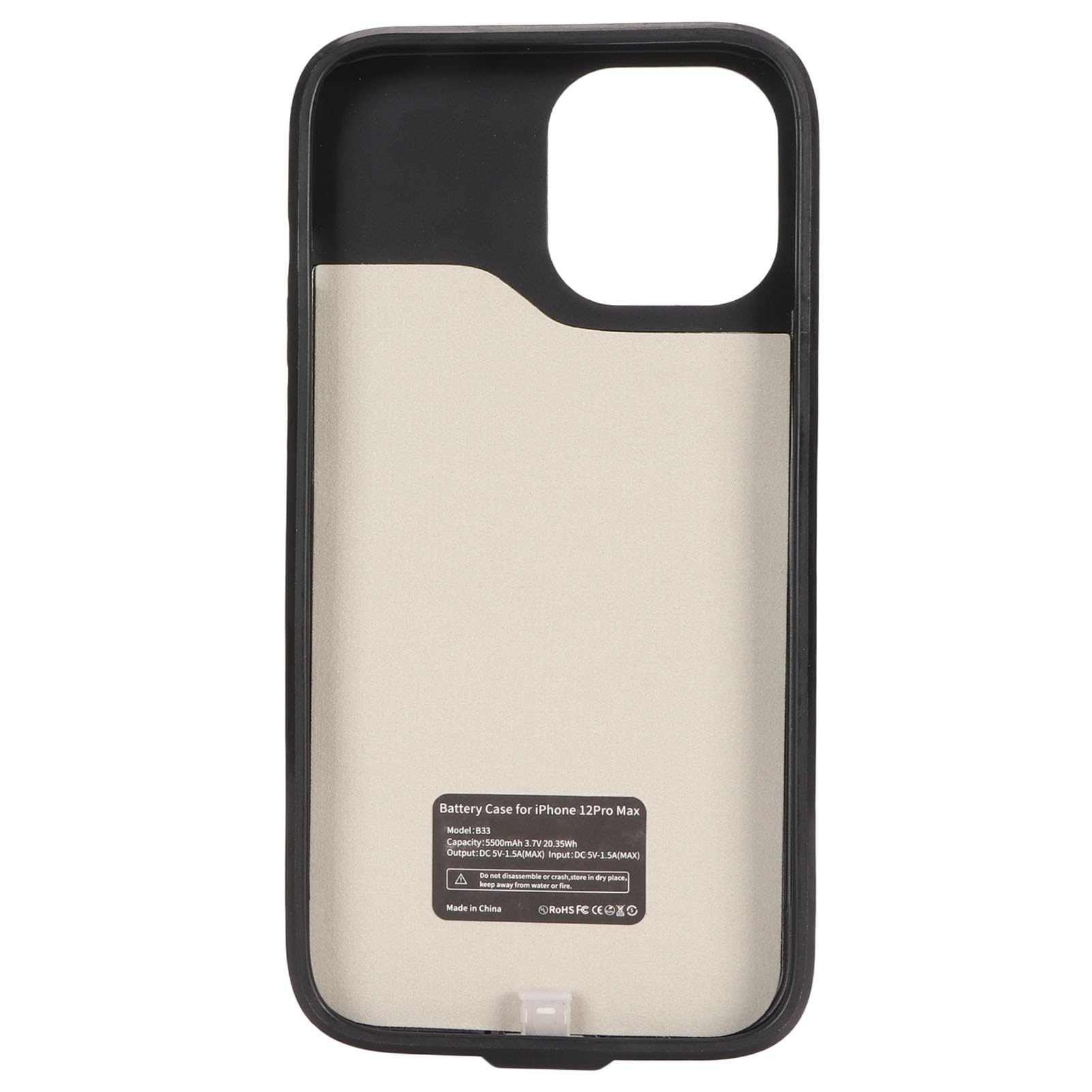 Cargador con Funda de 6.7 Pulgadas para 12 Pro MAX, 5500mAh