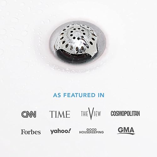 Miniatura 7 de SinkShroom Protector de drenaje de lavabo de baño ultra revolucionario, acero inoxidable