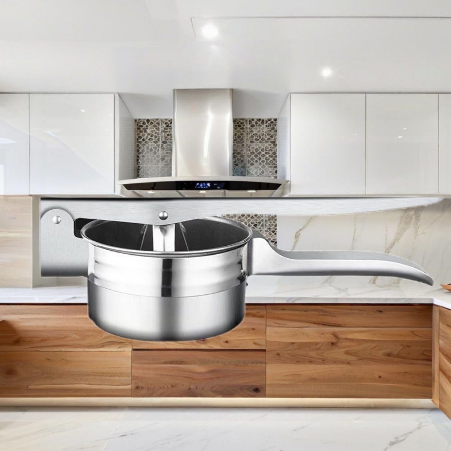 菜馅挤水器家用饺子 Kitchen Dumpling Making tool 馅不锈钢压菜器厨房 Kitchen Gadgets, Cook Accessories 大号蔬菜脱水器挤菜水神器 KCookware Accessories - 1519