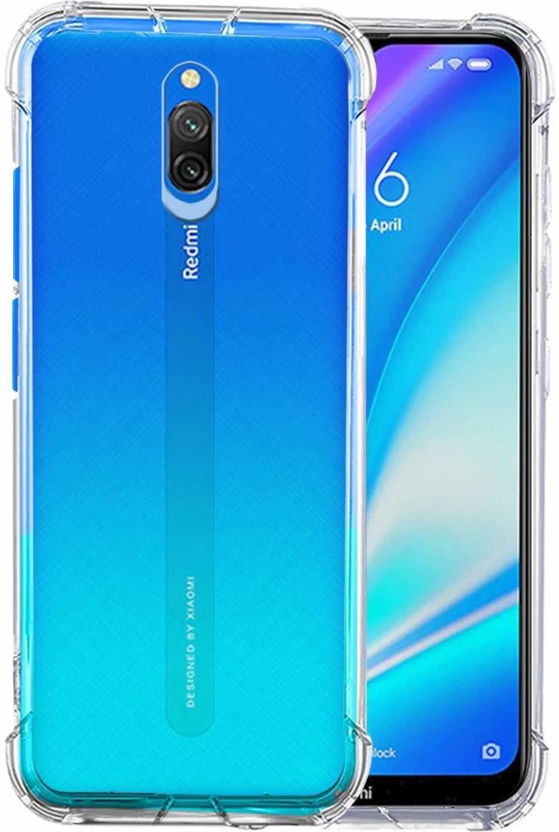 Glasgow | for Mi Redmi 8A Dual | Soft TPU Silicone Bumper Corner Protection Back Cover Case Compatible for Mi Redmi 8A Dual - Transparent (B0B9Y8RRL1) Amazon Price History, Amazon Price Tracker