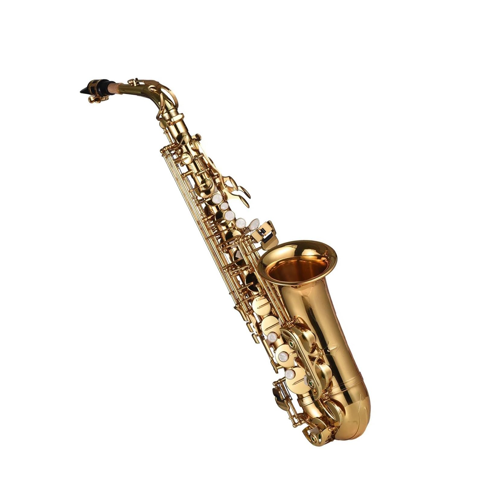 Eb Saksofon Altowy Mosiężny Lakierowany Saksofon Altowy Instrument Dęty Profesjonalny Instrument Muzyczny Z Akcesoriami Do Futerału profesjonalny Saksofon