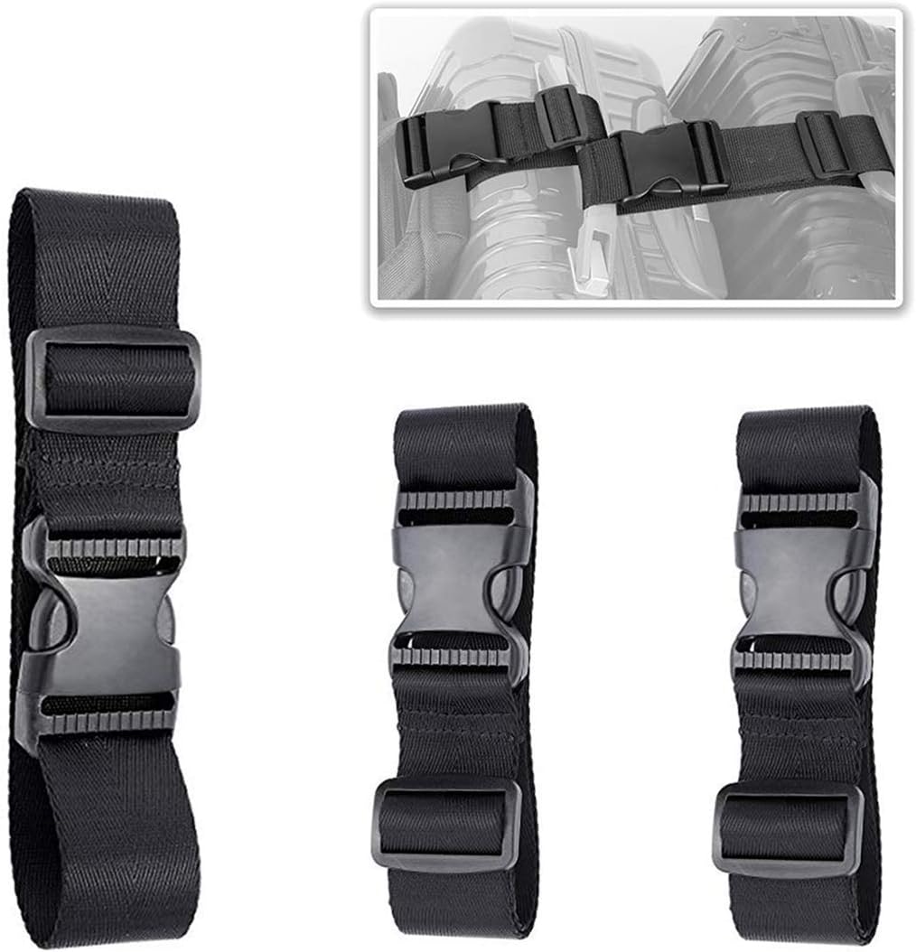 Luggage Straps, Adjustable Suitcase Attachment Belt, Strap Luggage Together, Sturdy and Durable (Black)