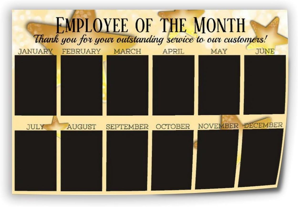 IGDXKOP Office Employee of The Month,best Star Employee Photo Display Poster (1) Canvas Wall Art Poster Print Office Bedroom Bedroom Aesthetic Poster 24x16inch(60x40cm) Unframe-style-2
