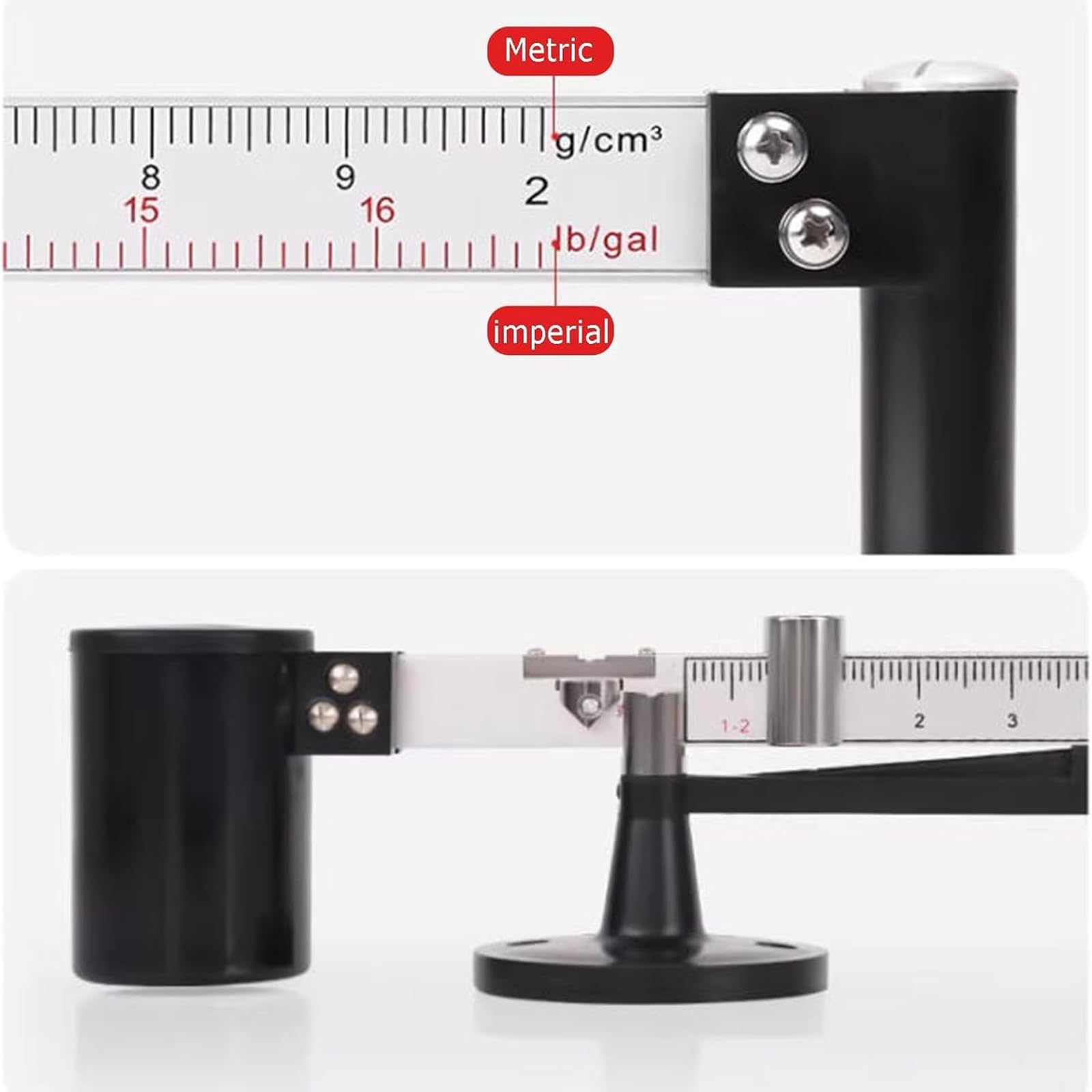 Kit Viscosimetro portatile per fango, 3 pezzi, tester per liquami, contenuto di sabbia, idrometro, viscosimetro con scatola in alluminio, reometro preciso per analisi di laboratorio