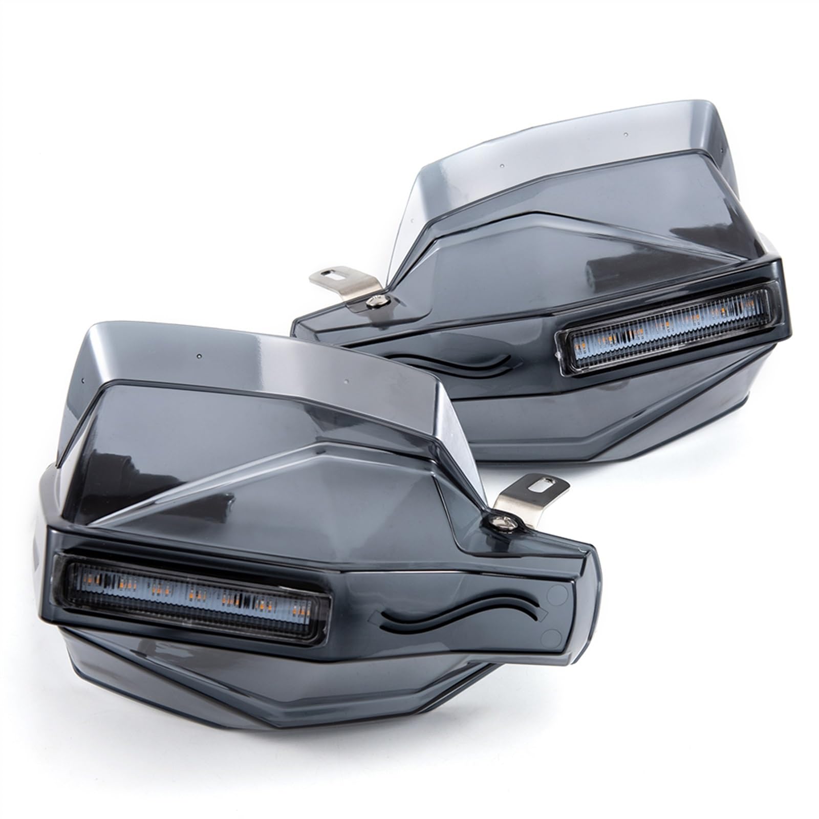 Componenti Moto Mano Guardie Dirt Bike Manubrio Per Yamaha Per SEROW 225/250 Con LED(Titanium color)