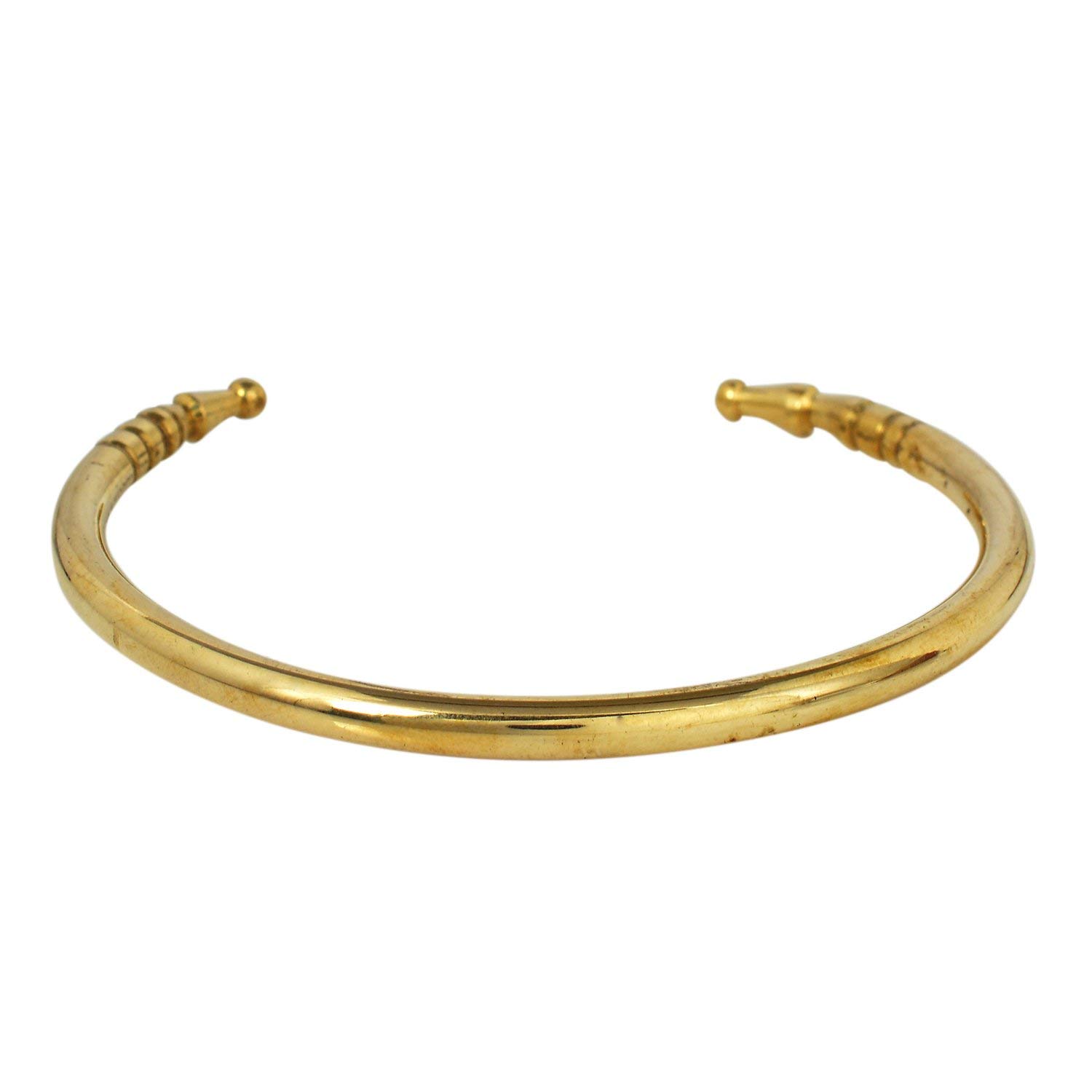 Raviour Lifestyle Mens and Womens Pure Asth Dhatu Brass Kada Bracelet Adjustable Bangle, Health Beneficial, Free Size, Pital Kada (Weight 47 gm), Yellow (B0BKW318P3) Amazon Price History, Amazon Price Tracker