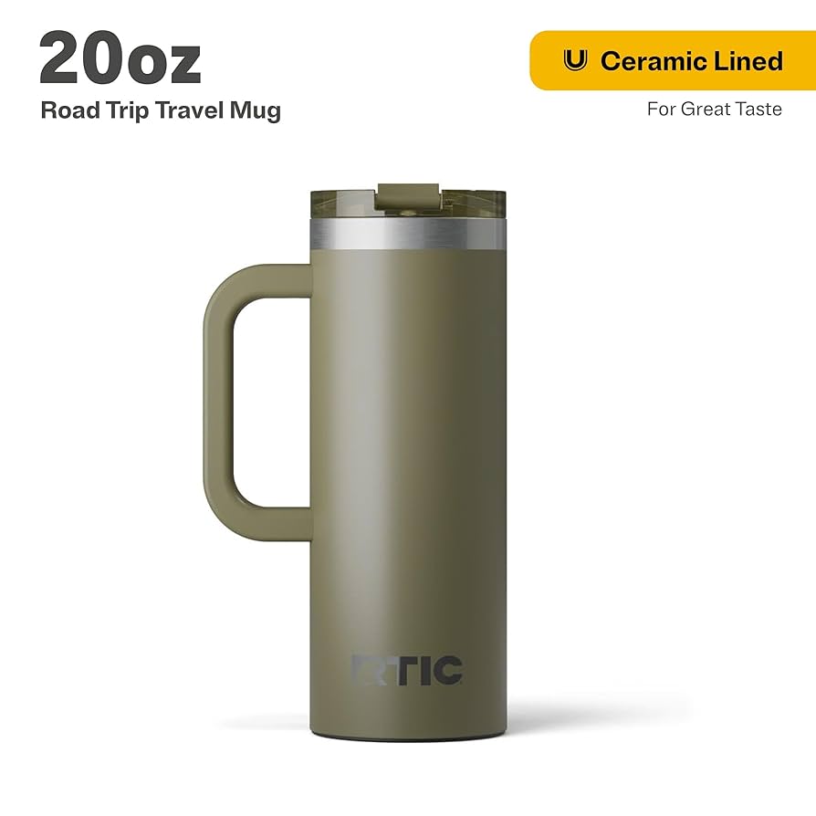 Amazon.com: RTIC 20oz Road Trip Travel Mug with Lid and
