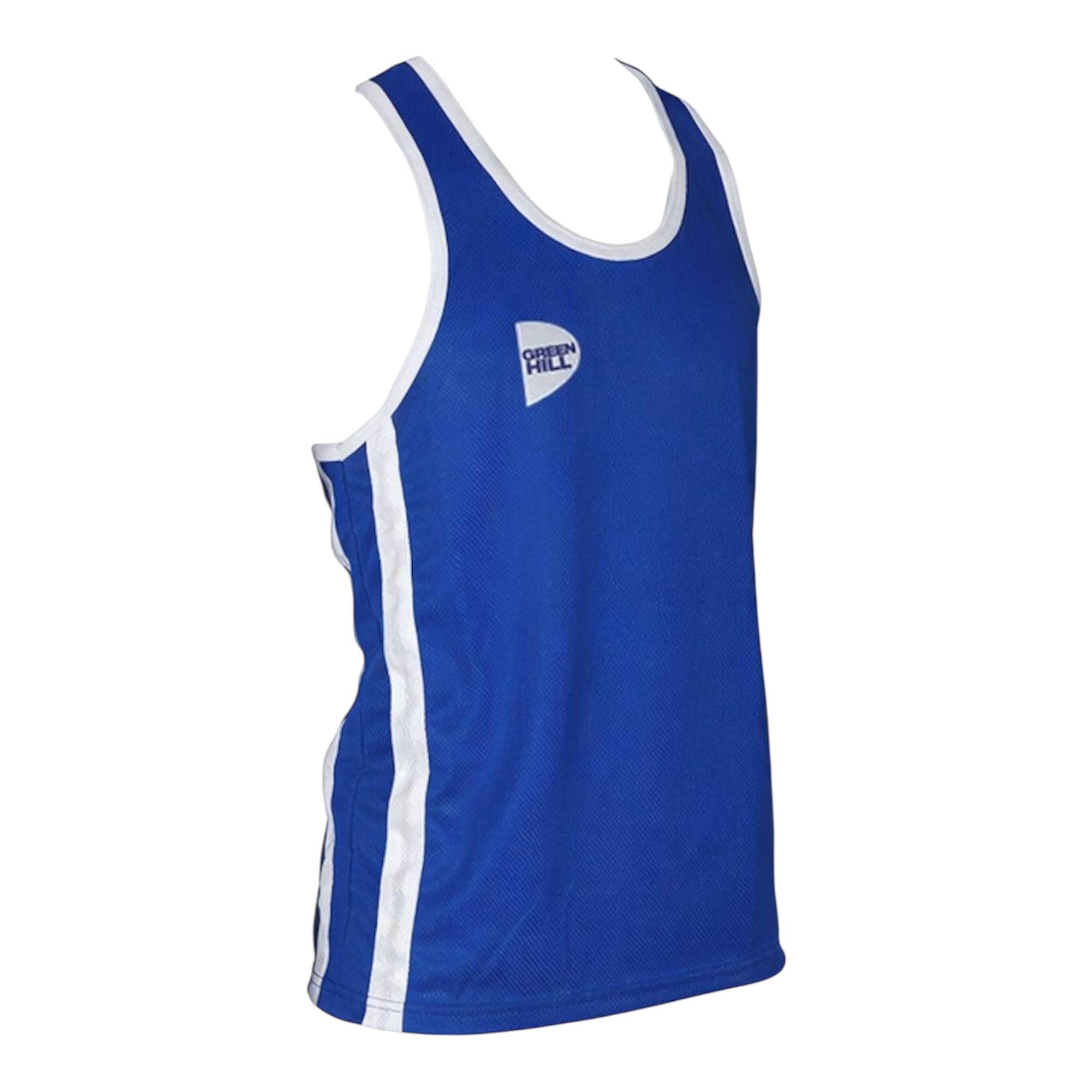 GREEN HILL Elite Canotta da Boxe Canottiera Pugilato Blu Rossa Boxing Vest