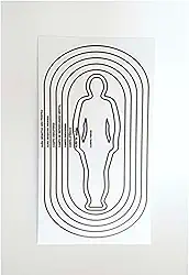 Placa Radiestesia Radiônica 15x27 cm - AURA HUMANA