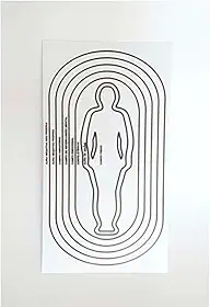 Placa Radiestesia Radiônica 15x27 cm - AURA HUMANA