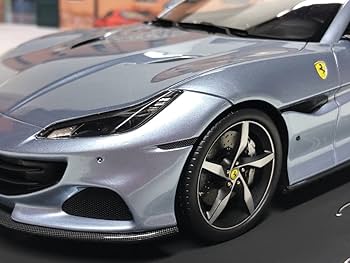 Amazon | BBR 1/18 Ferrari Portofino M Grigio alloy closed