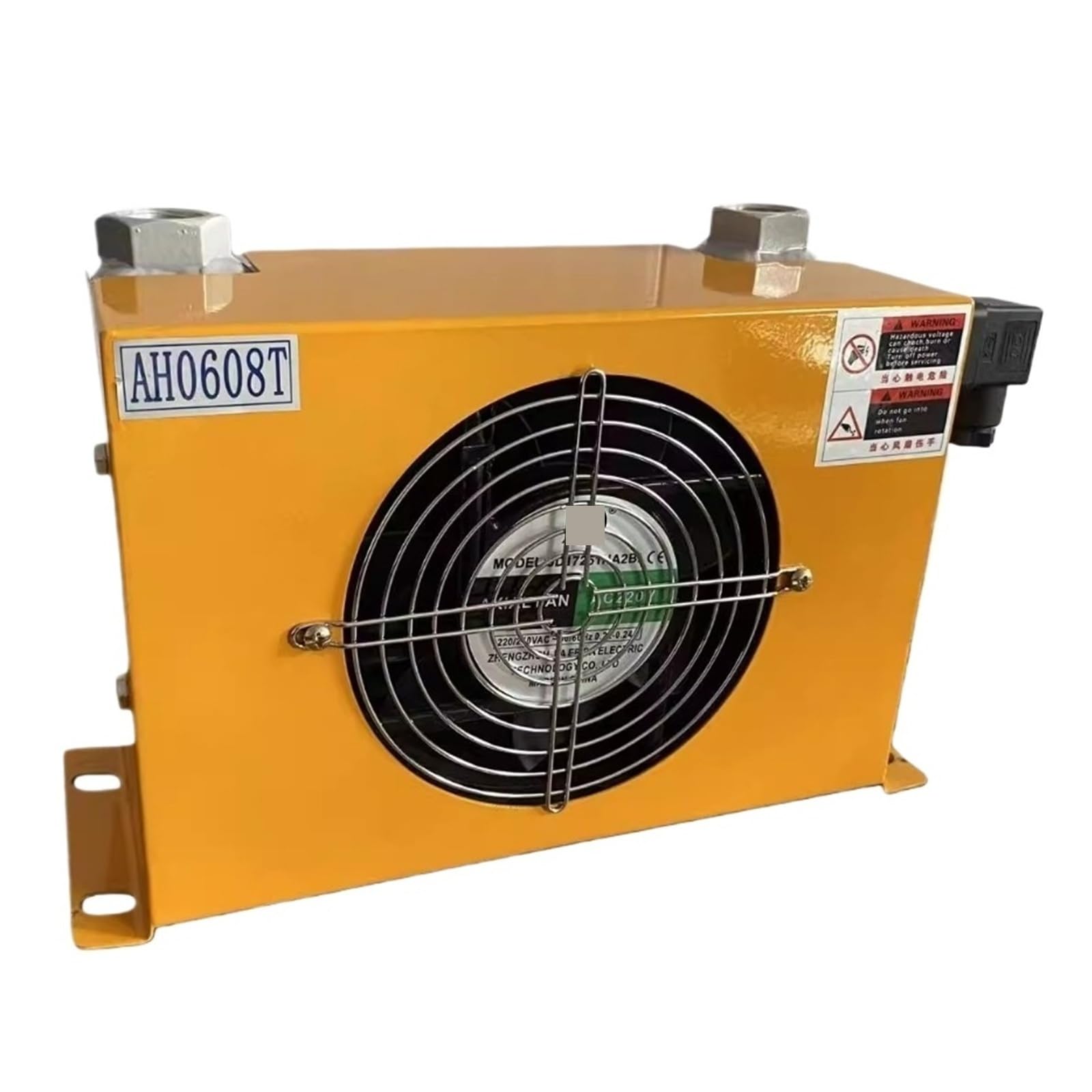 Yxzkjzj Orange Ah0608t-Ca 60L/Min Hydraulic Air Oil Cooler Oil Radiator With Precise Welding & Efficient Fan Replace High-Power Wind Cooling(380V)