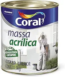 MASSA ACRÍLICA BRANCO 1,5KG - CORAL