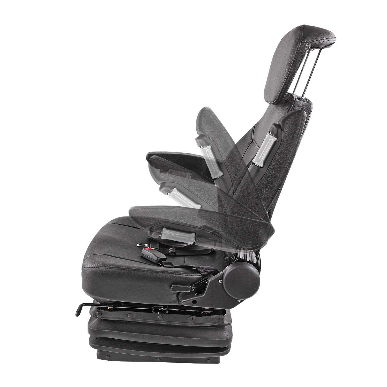 DEMA Traktorsitz Schleppersitz – Komfortabler Traktor Sitz mit Feder/Dämpfer System für Traktor und Schlepper, Ergonomisch und Stützend
