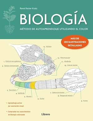 Biología: Método de autoaprendizaje utilizando el color (ANATOMIA/MEDICINA/SALUD)