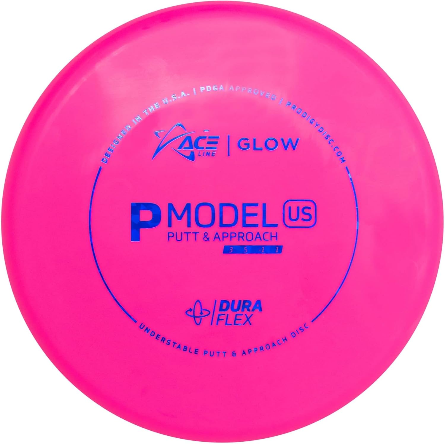 Ace Line Glow DuraFlex P Model US Putter Golf Disc [Colors May Vary]