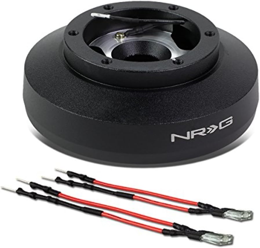 NRG Innovations Steering Wheel Short Hub Compatible With 2015-2020 Dodge Challenger, 6x70mm bolt pattern, Retain Horn & Turn Signals, NRG-SRK-197H