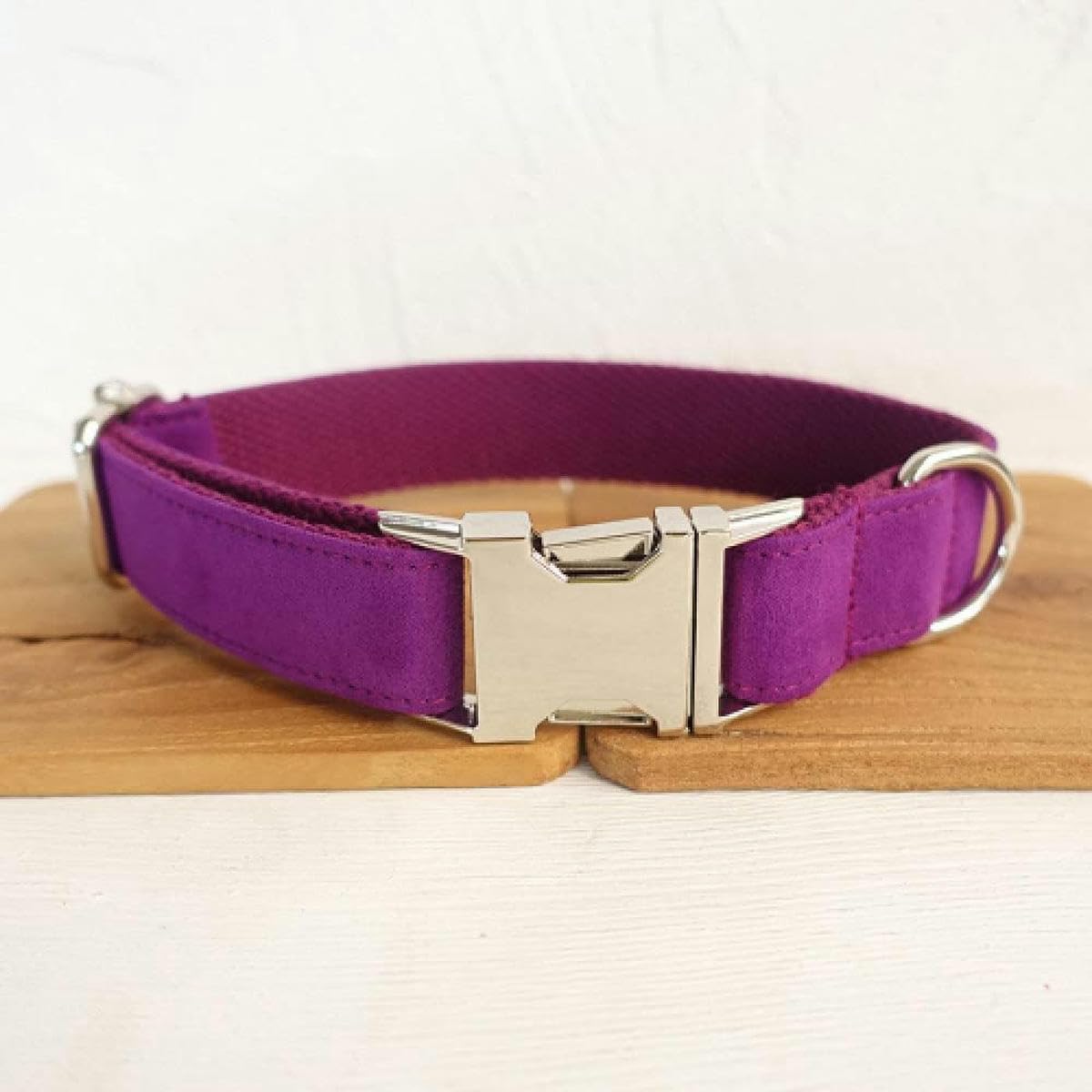 Halsband Poly Satin und Nylon lila 5 Größen Hundehalsband und Leine-Hundehalsband-XL