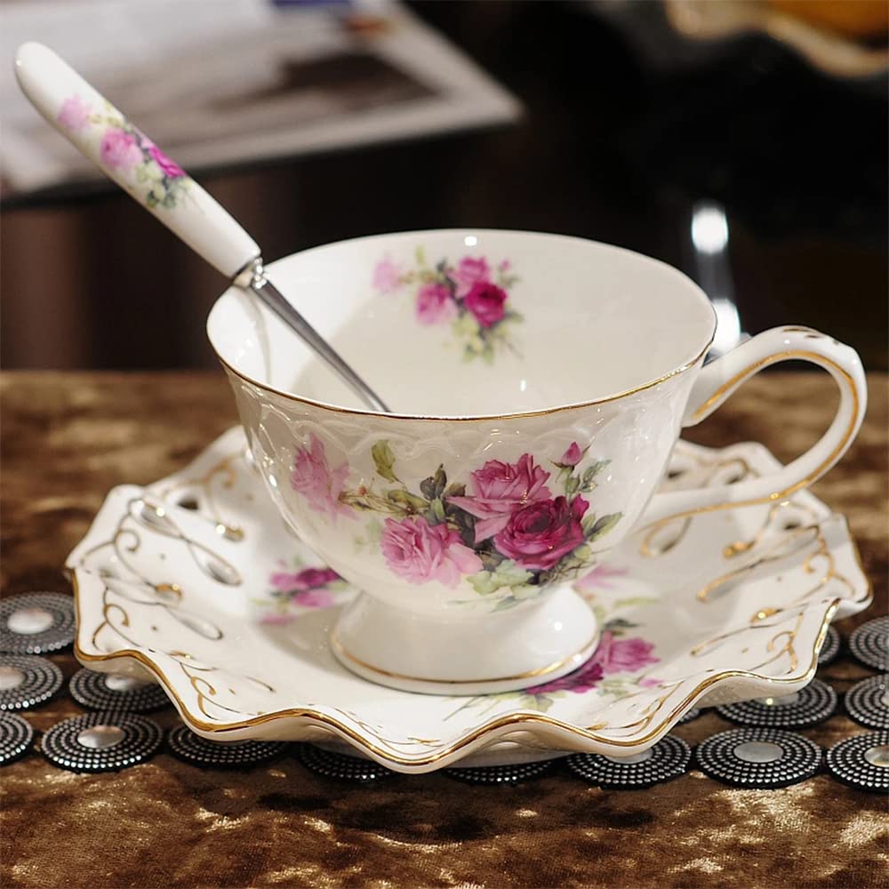 中国美術古玩 汕彩 百花不落地Tea Cup Coffee Cupカップソーサー Amazon.com | KaTiak Ceramic cups,Flower Tea Cup with Saucer