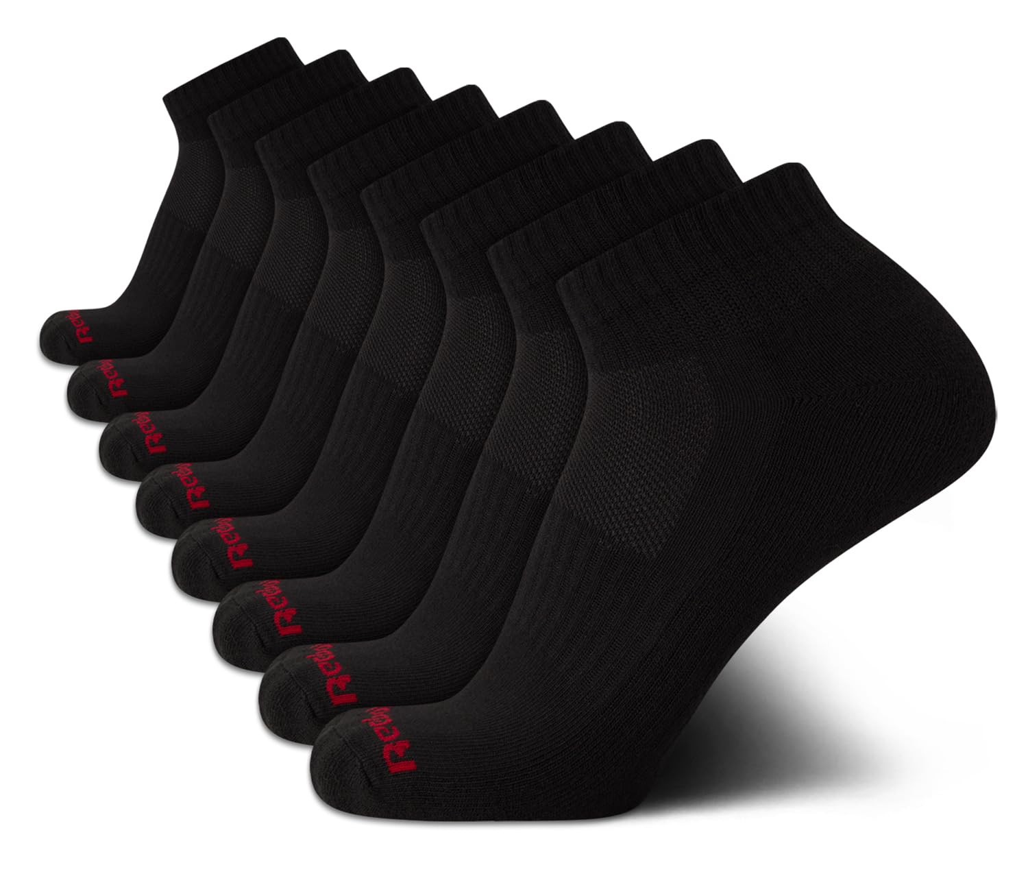 ReebokMens Quarter Socks - 8 Pack Performance Arch Support Socks - Cushioned Athletic Socks for Men (Shoe Size: 6-12.5)