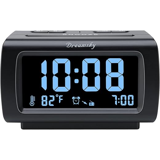 DreamSky Alarm Clock Radio with USB Charging