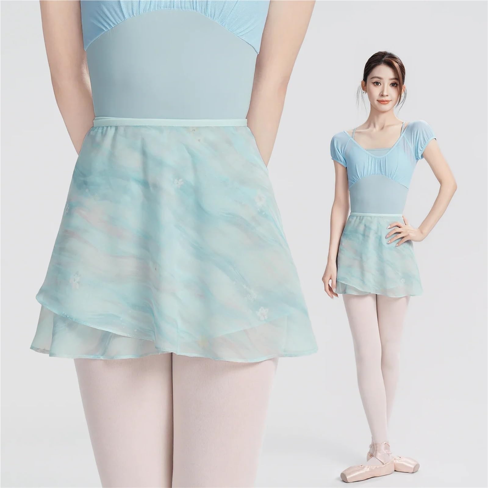 Faldas de Baile for Mujer Cortas con Cordones Estampadas | Faldas de baile for mujer, faldas cortas con cordones, falda de baile estampada, danza de rendimiento