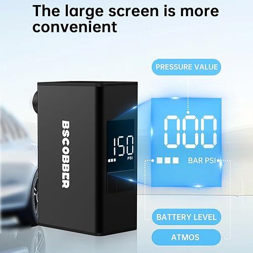 Miniatura 5 de Mini bomba de bicicleta eléctrica 150 PSI Inflador de neumáticos de bicicleta portátil Compresor de aire Bomba de aire recargable para bicicleta con