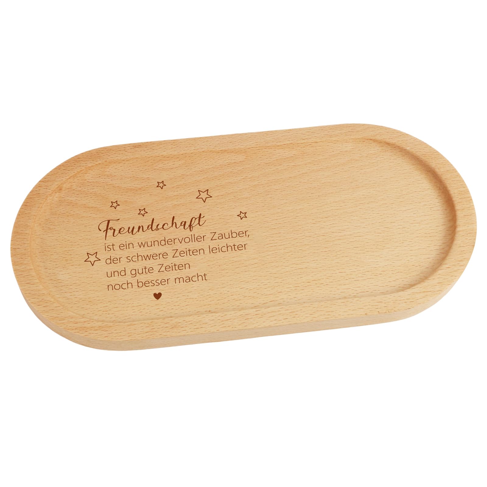 Beste Freundin Geschenk, Tablett mit Gravur Freundschaft, Geschenke für Frauen, Holz Deko Tablett als Freundschaftsgeschenk, Geschenke für Freundin, Frauen, Geburtstage, Jahrestag Küche, Haushalt & Wohnen