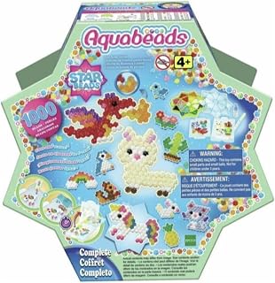 Aquabeads Star Bead Studio - Complete Arts & Crafts Bead Kit for Kids Ages 4+ - Over 1,000 Beads, Including Star Beads and Double Sided Bead Pen Tool