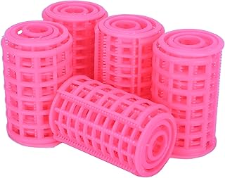 Bobes de cabelo sem calor, 5 bobes de cabelo de plástico natural para fixar o penteado