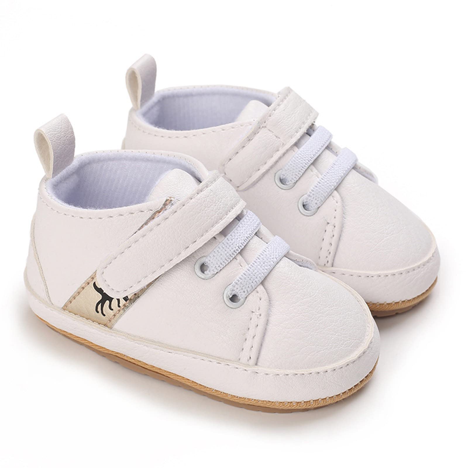 Summer Children Infants Infant Shoes Boys and Girls Floor Sports Shoes Flat Soles Light Solid Color Shoes Little Girl (White, 5 Infant)