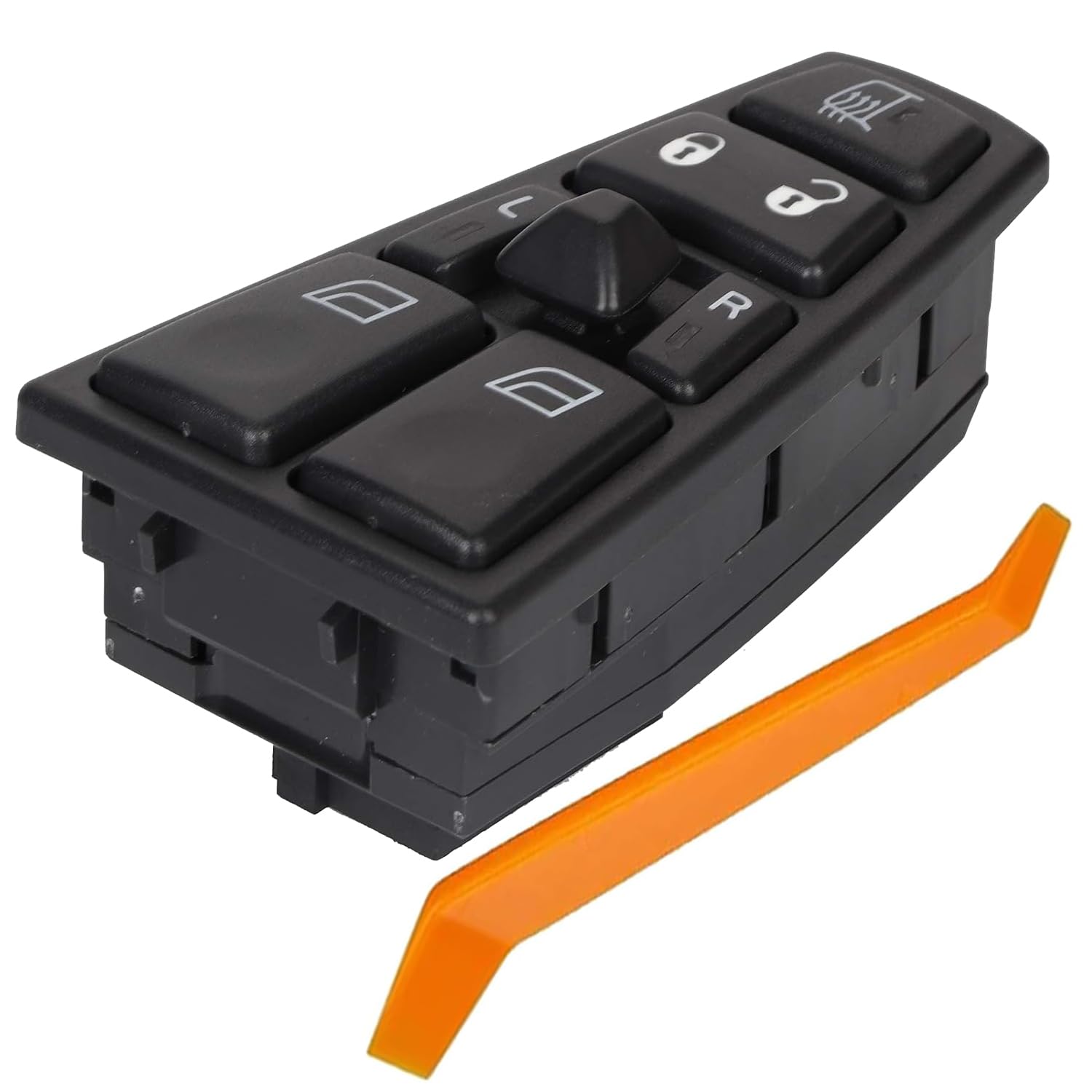 Window Switch Compatible with Volvo Trucks FH12 FH13 FH16 FM9 FM12 VN VNL VNM (2004–2012, 2017), Driver Side Master Power Window Switches,18-Pin, Replacement OE# 21543897 20752918