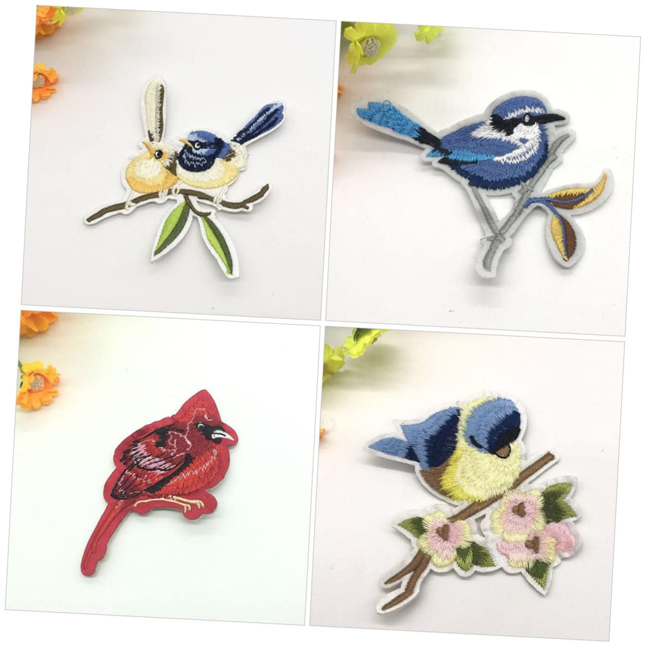 Panno Da Ricamo A Patch Cucire Sulla Cucire La Vestiario Toppe Per Vestiti Toppe Ricamate Con Uccelli Applique Da Ricamo Filo Da Ricamo