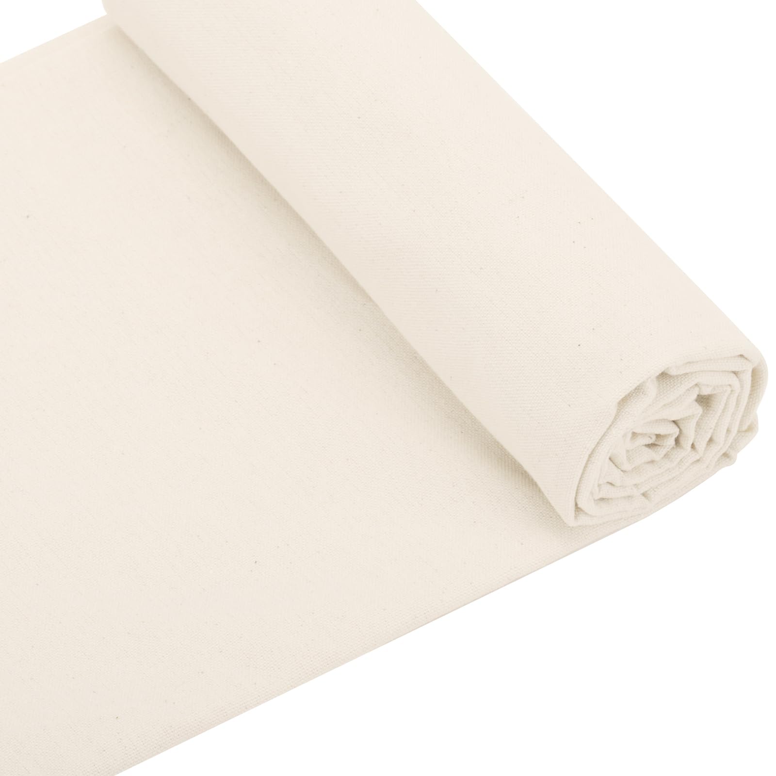61" X 36"(1 Yard) Cotton Canvas Fabric, Natural Cotton Duck Canvas Fabric for Painting, Sewing, Bags Making, Arts & Crafts (7oz) 7oz 1 Yard