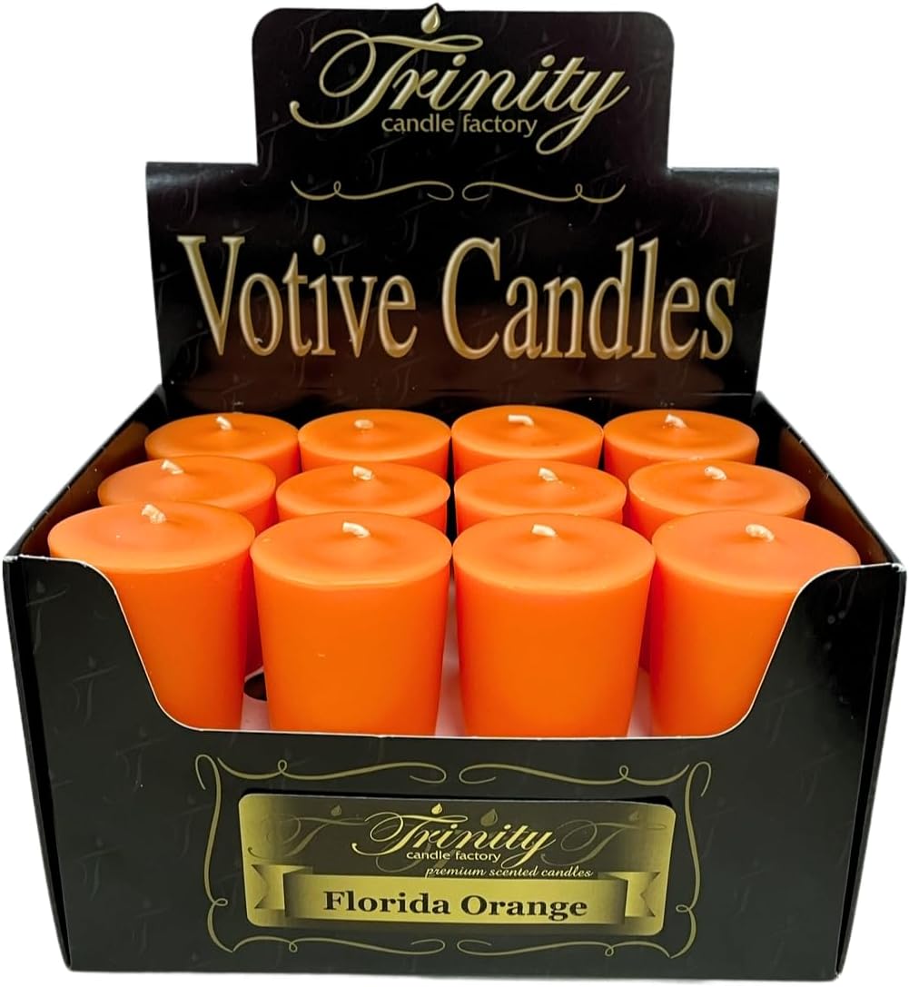 Trinity Candle Factory - Florida Orange - Votive Candle - 24 Pack
