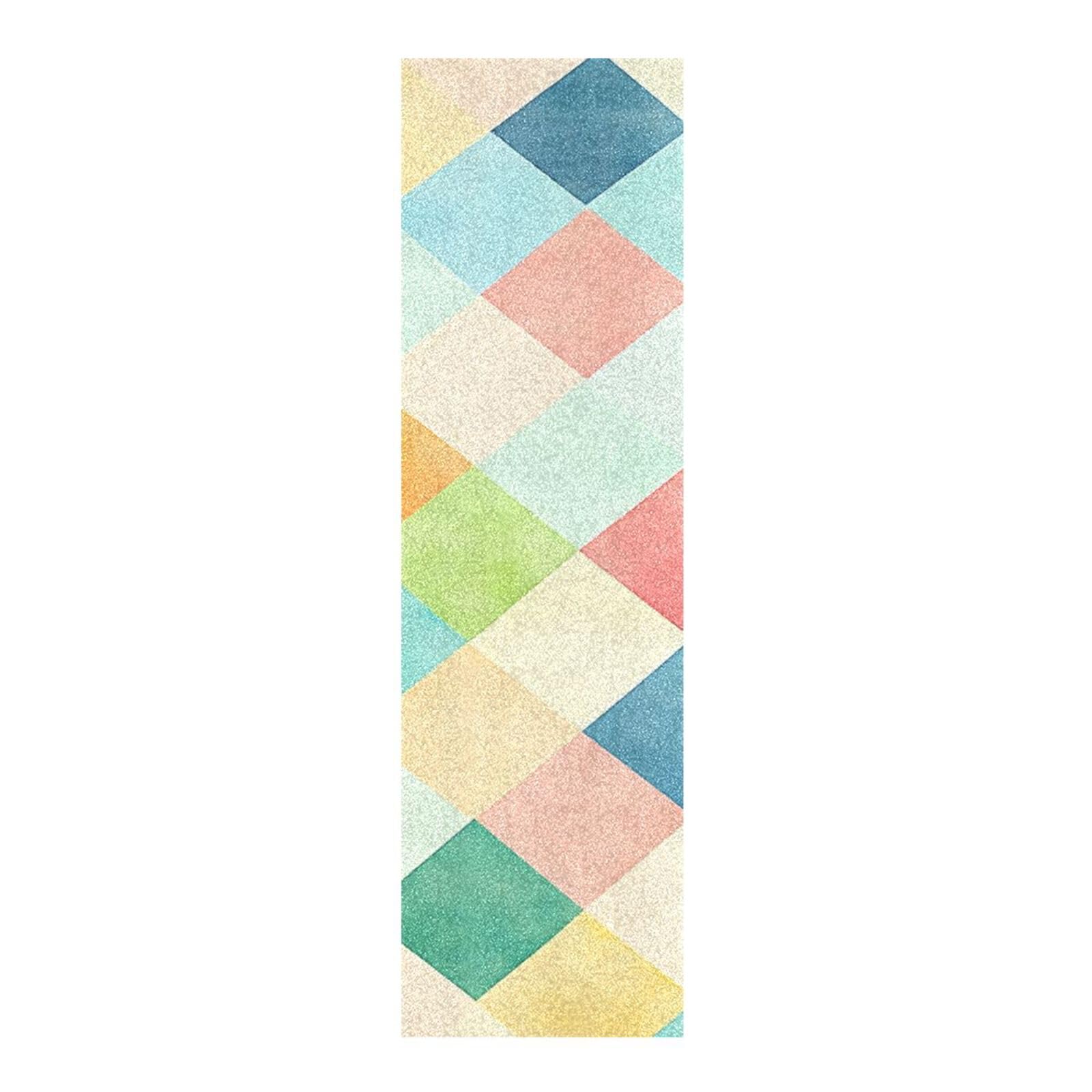 CEBUGI Colorful Checkerboard Skateboard Grip Tape 44x10in Waterproof Tear-Proof Longboard Grip Tape Bubble Free Non-Slip Scooter Grip Tape for Girls Boys