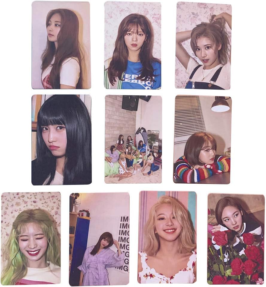 SosoJustgo2 10Pcs Fashion Kpop TWICE Summer Nights Mini Album Picture Official Original selected photocard Lomo Cards Set Novelty Souvenir Accessories Fans Gift Kit