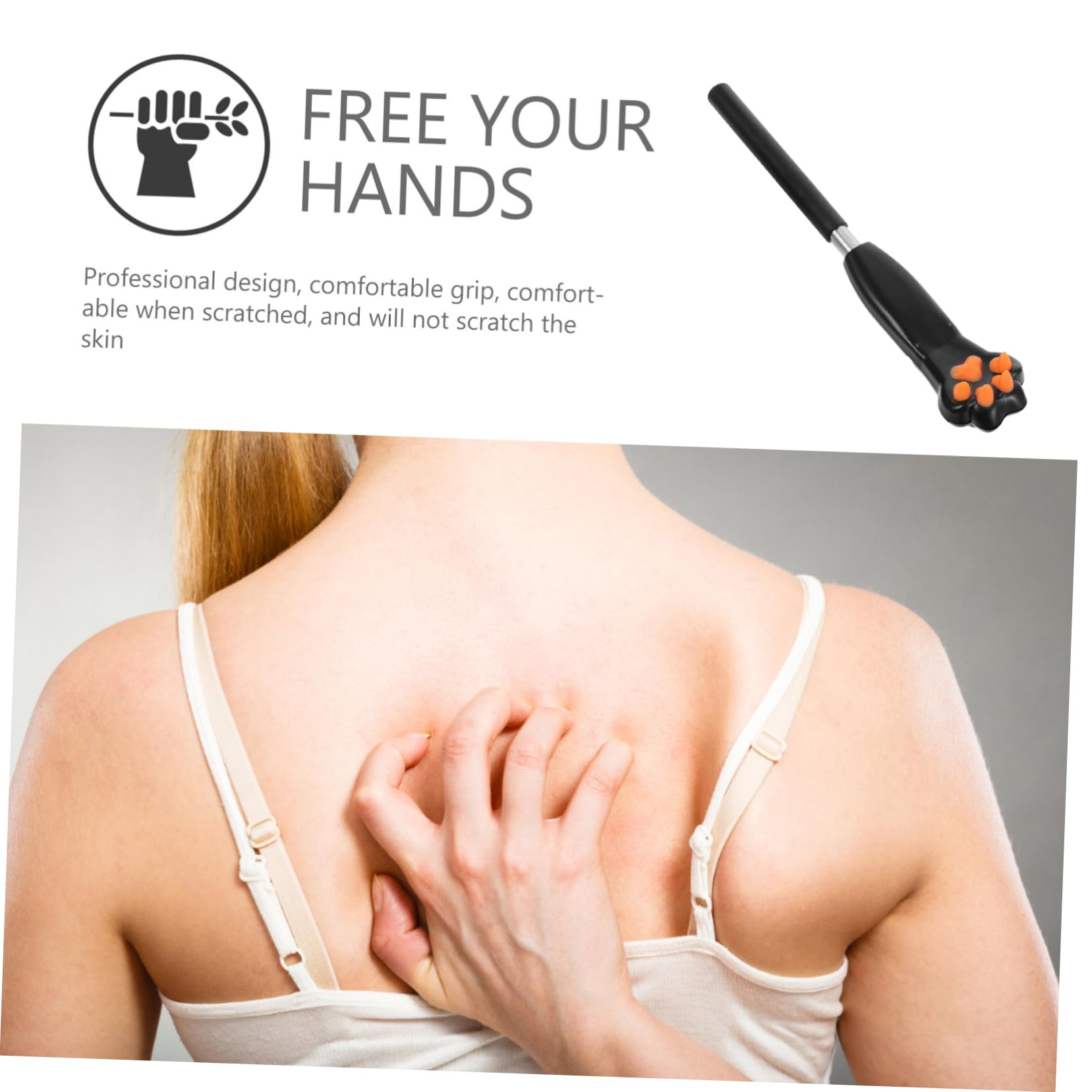 Healeved 4stücke Teleskopischer Rückenkratzer Mit Ergonomischem Griff Tragbares Massagegerät Für Effektive Linderung Von Juckreiz Geeignet Für Erwachsene Und Senioren