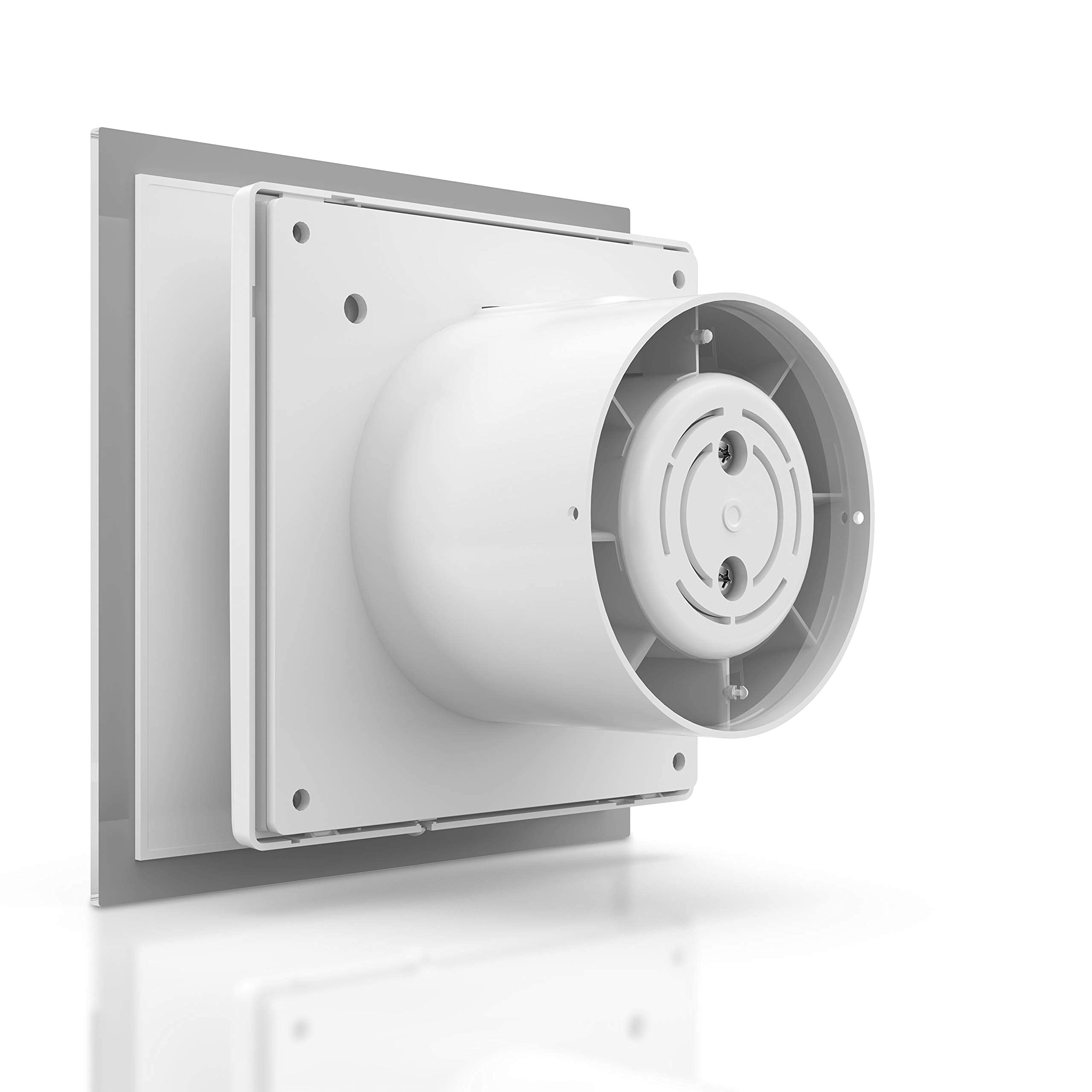 Fantronix 100mm Quiet Glass Front Elegant Designl Bathroom Extractor