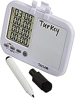Taylor 5849 Four-Event Digital Timer with Dry Erase Whiteboard - Multi-Task Kitchen, Classroom & Project Timer