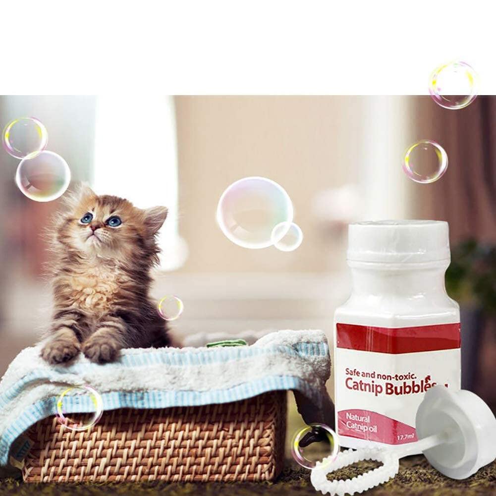 Bulles De Chat, Bulles De Chat,Bulles De Savon Interactives Pour Chat Parfumées - Bulles De Savon Pour Chat Jouet à Bulles De Grande Capacité, Sûr Pour La Cour Du Salon De C