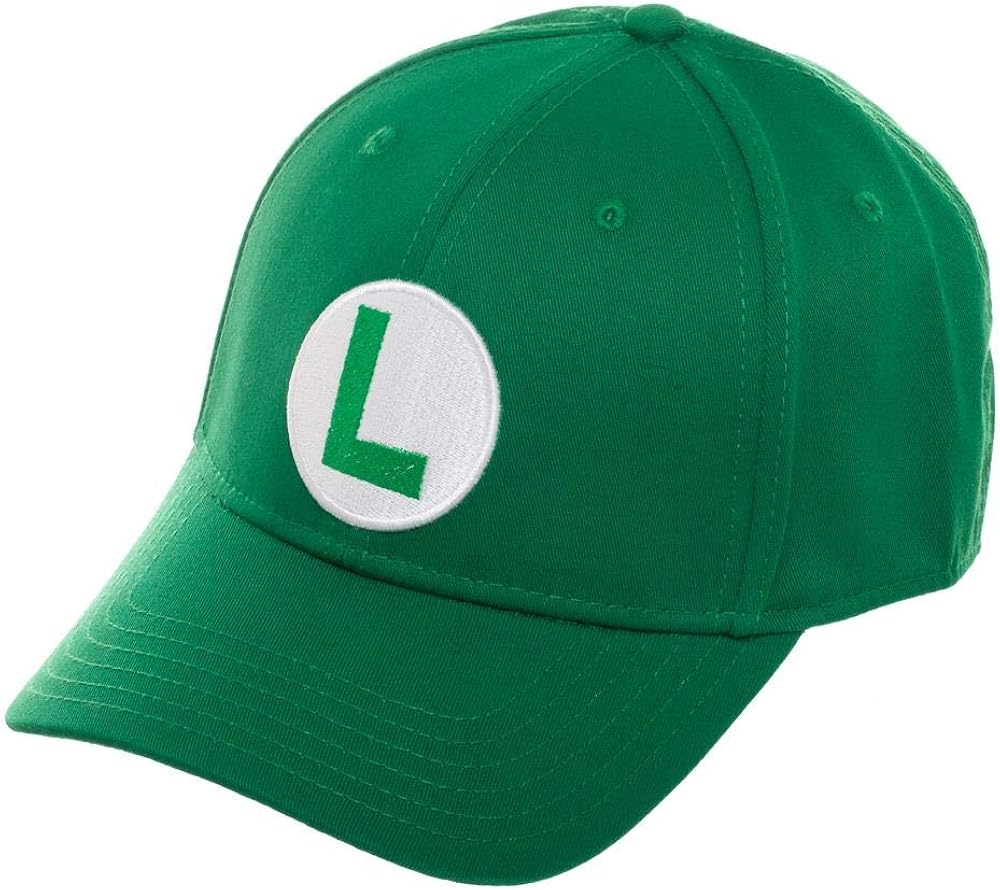 Luigi Flex Fit Cap Baseball Hat Green at  Men’s Clothing store