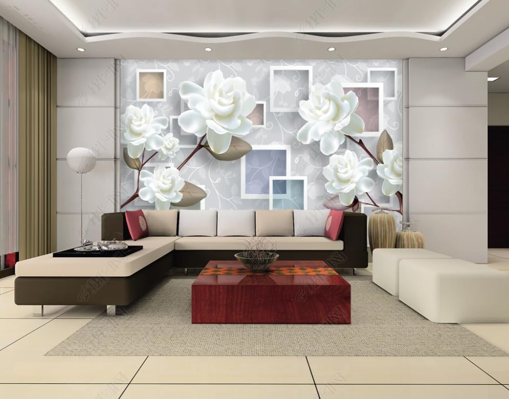 Papier Peint Intissé Boîte à Fleurs Rénovation Salon Chambre