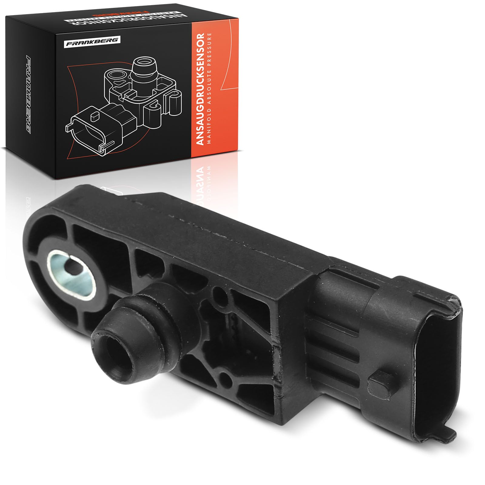 Frankberg Sensore pressione differenziale Pressione gas di scarico Compatibile con Qashqai +2 I J10 NJ10 X-Trail T32 T32R T32RR Trafic II Bus JL X-Trail T31 KolI HY Replace# 8200685363