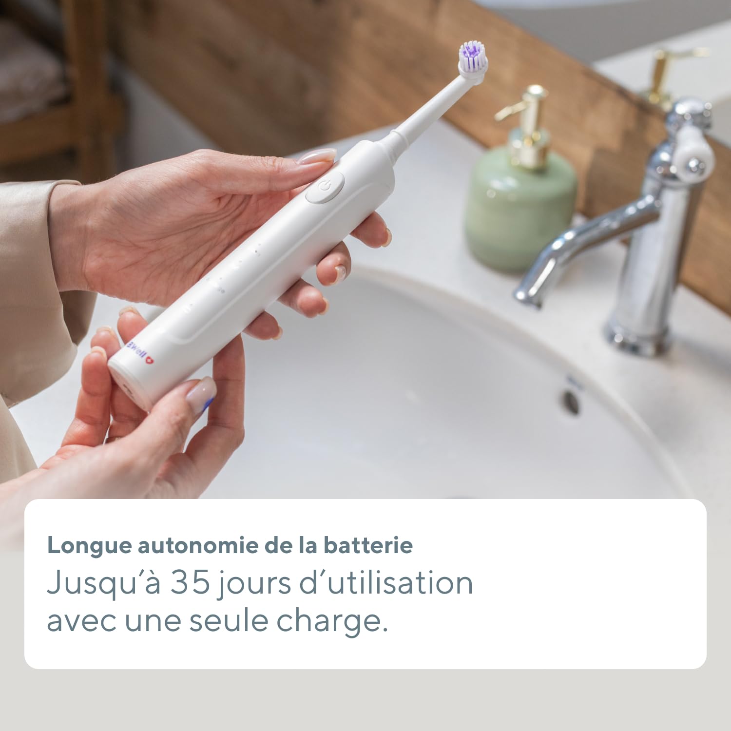 Brosse à Dents Rotative B.Well PRO-800 | 3 Modes & Autonomie 35 Jours | Qualité suisse, minuteur 2 minutes avec intervalle 30s, charge par induction & 2 brossettes, Noire