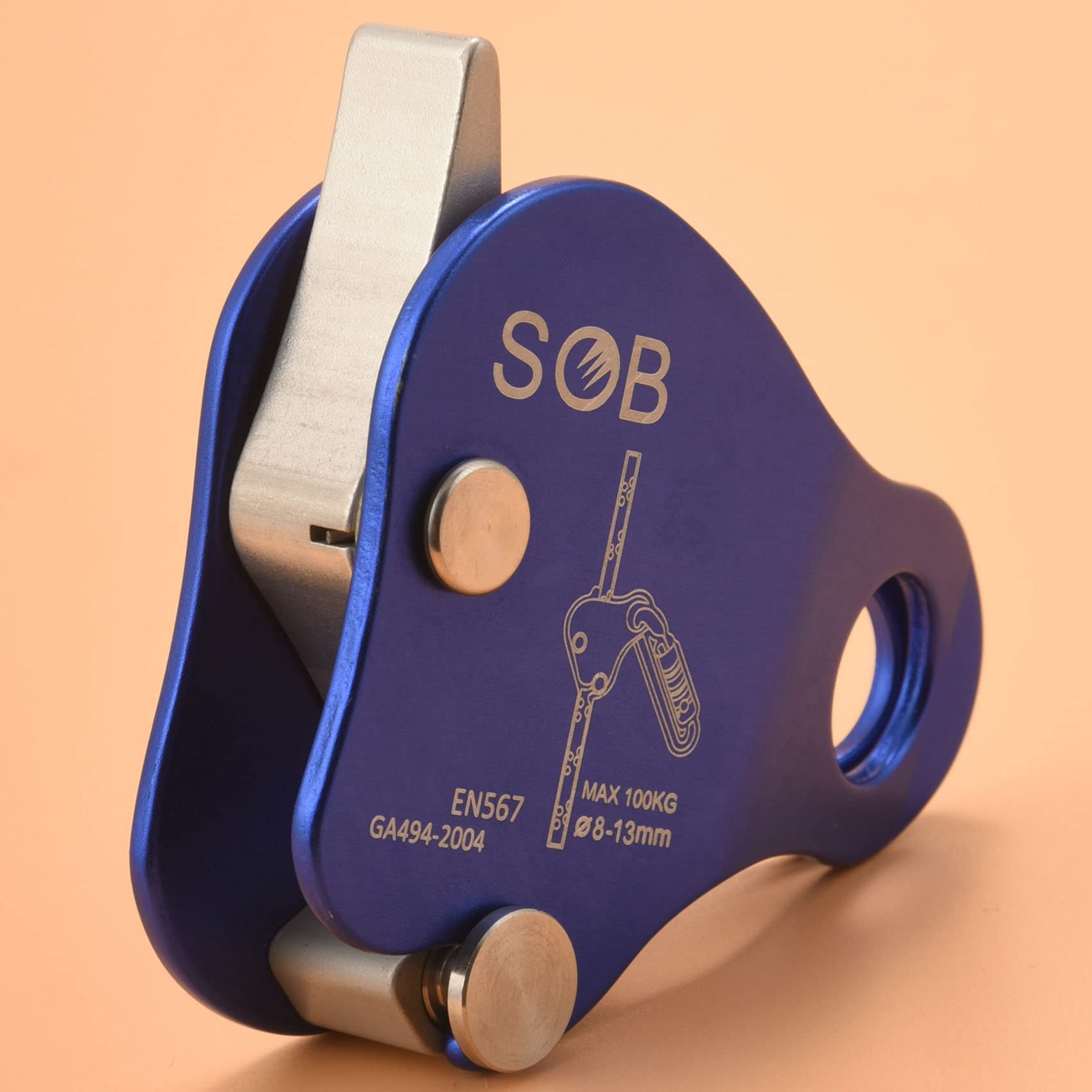 Bloqueador de Cuerda de Aluminio para Escalada